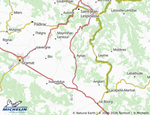 Mappa MICHELIN Aynac - ViaMichelin