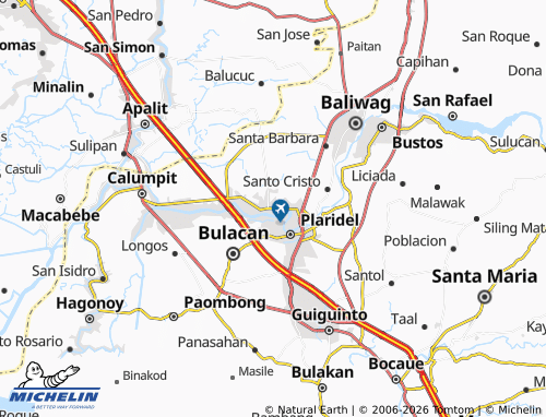 MICHELIN Pulilan map - ViaMichelin