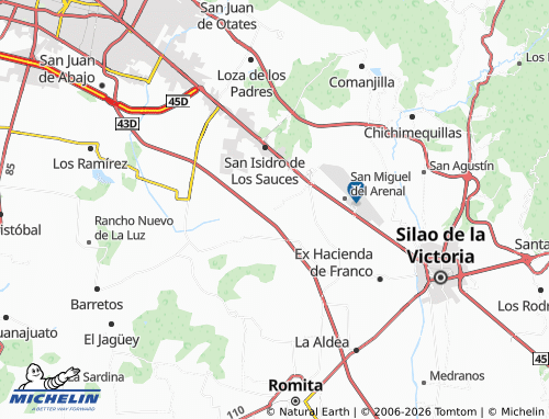 MICHELIN Loza de Barrera map - ViaMichelin