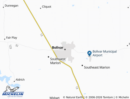 Mapa MICHELIN Bolivar - ViaMichelin