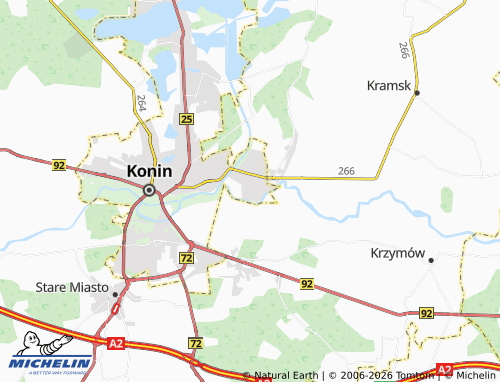 Kaart MICHELIN Grójec - ViaMichelin