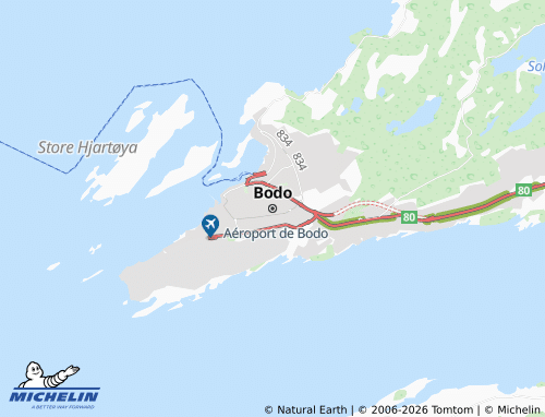MICHELIN-Landkarte Bodö - ViaMichelin