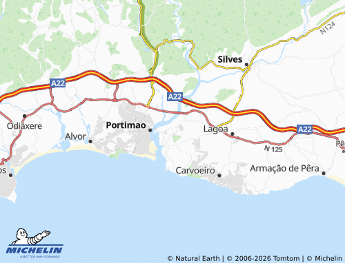 MICHELIN Parchal map - ViaMichelin