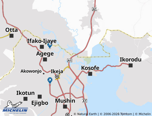 MICHELIN Iseri Oke map - ViaMichelin