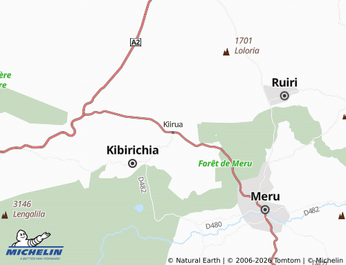MICHELIN Kiirua map - ViaMichelin