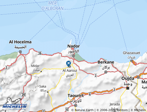 MICHELIN al-Nadour map - ViaMichelin