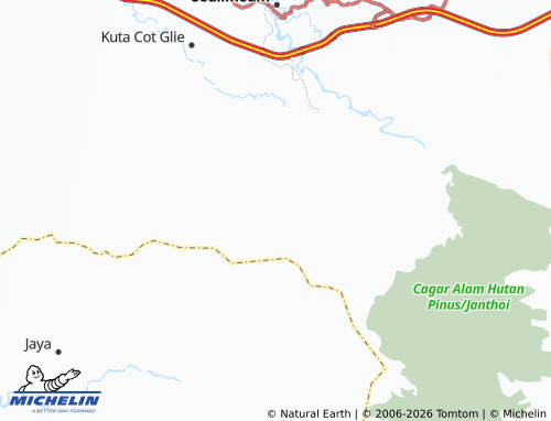 MICHELIN Jantho Baru map - ViaMichelin