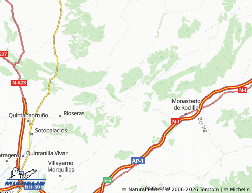 MICHELIN Temiño map - ViaMichelin