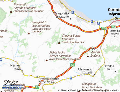 MICHELIN Kalentzi map - ViaMichelin