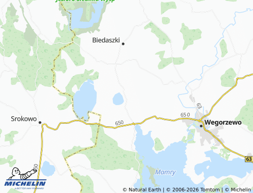 MICHELIN Węgielsztyn map - ViaMichelin