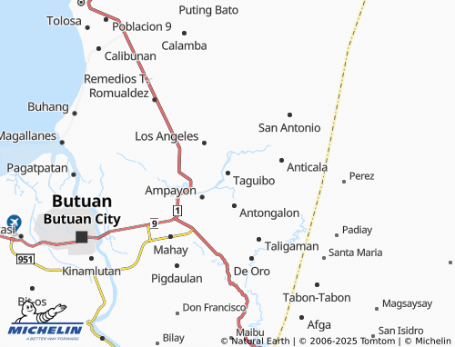 MICHELIN Taguibo map - ViaMichelin
