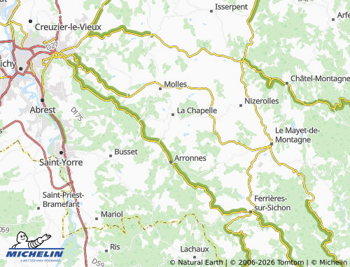 Mapa MICHELIN Oyon - ViaMichelin