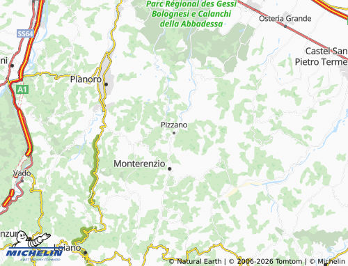 Mappa MICHELIN Pizzano - ViaMichelin
