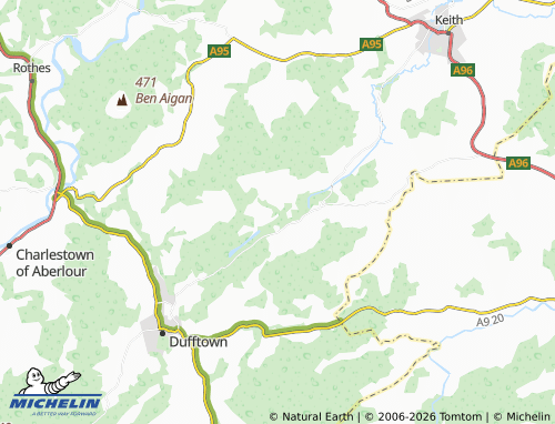 Carte MICHELIN Drummuir Castle - ViaMichelin