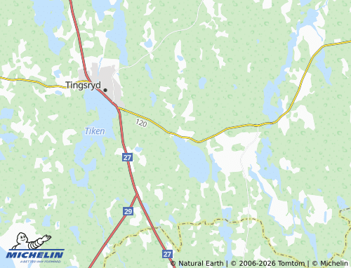 Carte MICHELIN Hensmåla - ViaMichelin