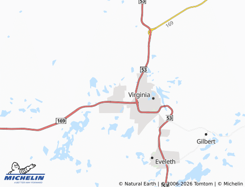 Carte MICHELIN Mountain Iron - ViaMichelin