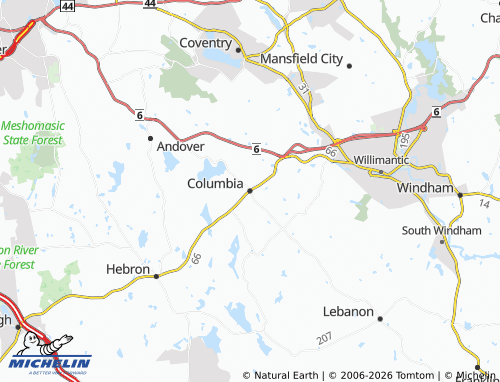Mappa MICHELIN Columbia - ViaMichelin