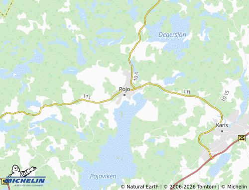 Carte MICHELIN Pojo - ViaMichelin