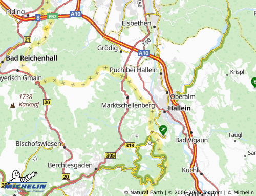 Mappa MICHELIN Marktschellenberg - ViaMichelin