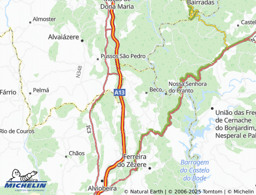 MICHELIN Casal do Zote map - ViaMichelin