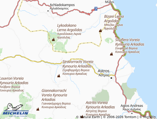 MICHELIN Prosilia map - ViaMichelin