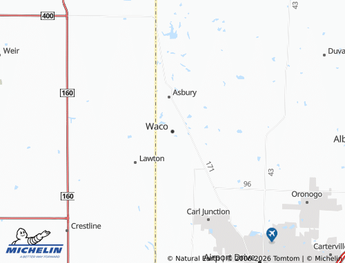 Mappa MICHELIN Waco - ViaMichelin