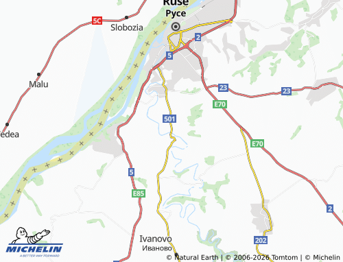 Mapa MICHELIN Basarbovo - ViaMichelin