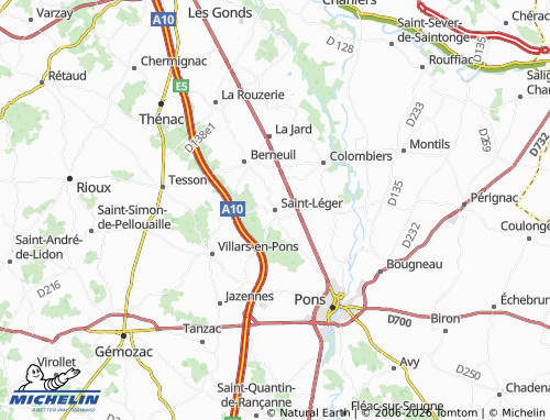 Mapa MICHELIN Saint-Léger - ViaMichelin