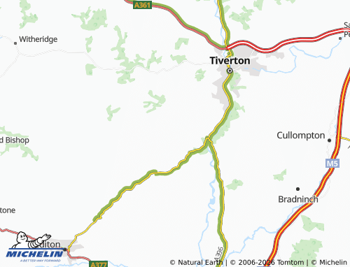 MICHELIN Cadeleigh map - ViaMichelin