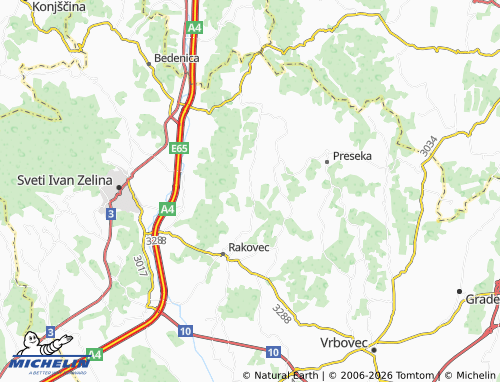 MICHELIN Valetić map - ViaMichelin