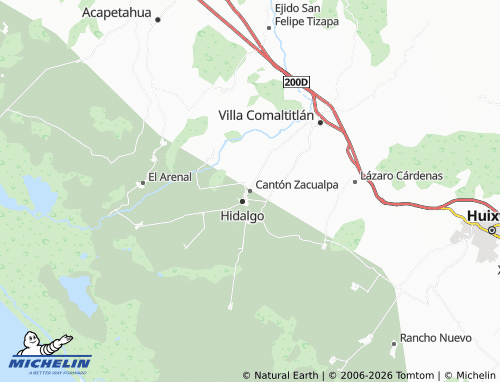 MICHELIN Cantón Zacualpa map - ViaMichelin