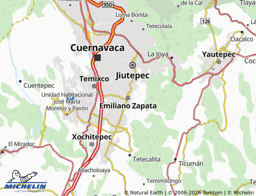 MICHELIN Emiliano Zapata map - ViaMichelin