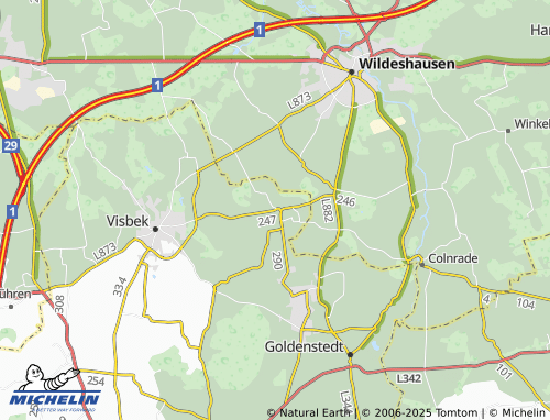MICHELIN Rechterfeld map - ViaMichelin