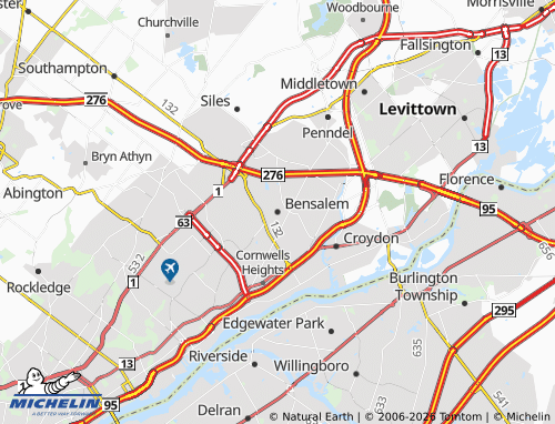 Mappa MICHELIN Bensalem - ViaMichelin