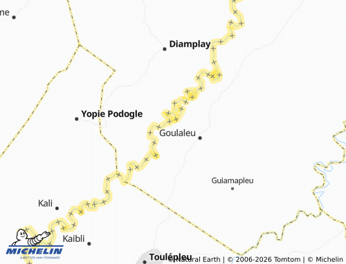 MICHELIN-Landkarte Gbampleu - ViaMichelin