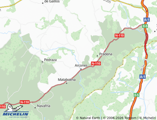 MICHELIN Huerta map - ViaMichelin