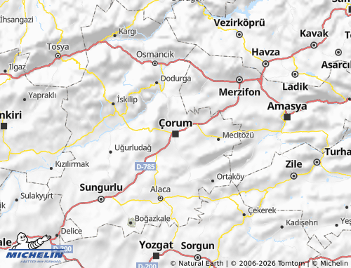 Kaart MICHELIN Çorum - ViaMichelin