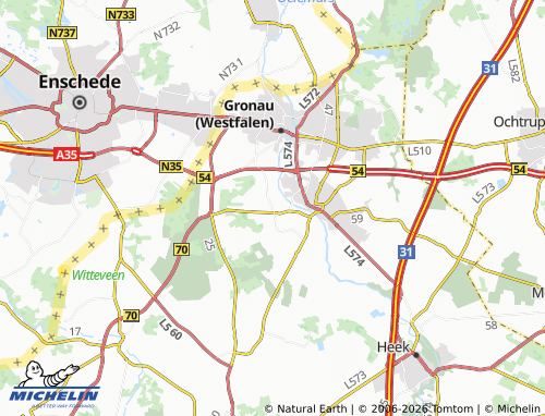 MICHELIN Kottigerhook map - ViaMichelin