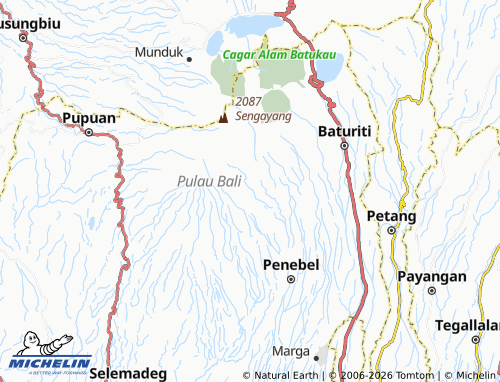 MICHELIN Jatiluwih map - ViaMichelin