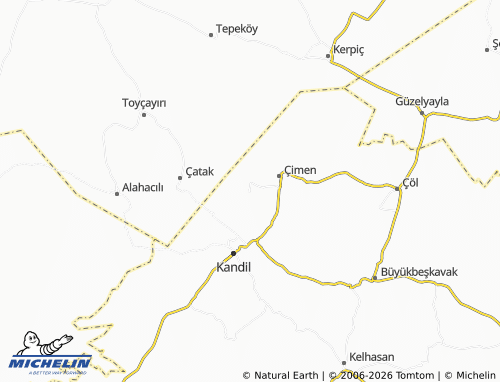 Mapa MICHELIN Mutlukonak - ViaMichelin