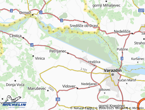 MICHELIN Majerje map - ViaMichelin