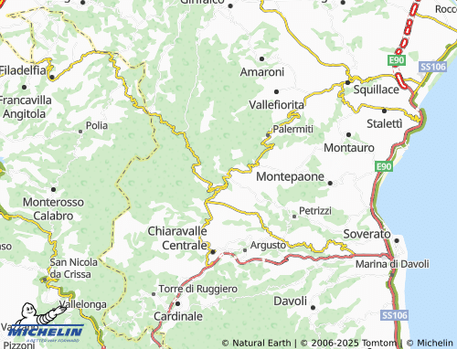 MICHELIN Olivadi map - ViaMichelin