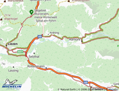 MICHELIN-Landkarte Aigen - ViaMichelin