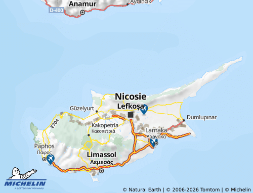 MICHELIN-Landkarte Yukarı Girne - ViaMichelin