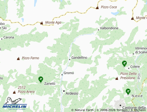 MICHELIN Tezzi map - ViaMichelin
