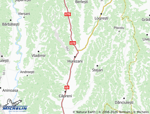 Mappa MICHELIN Hurezani - ViaMichelin