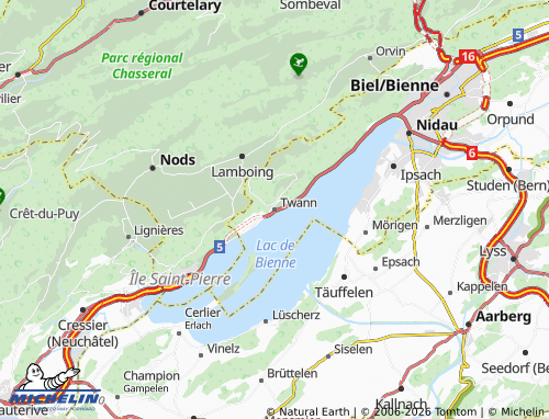 Mapa MICHELIN Twann - ViaMichelin
