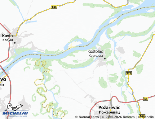 Carte MICHELIN Ostrovo - ViaMichelin