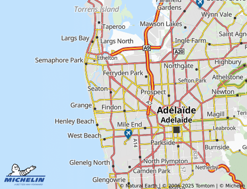 MICHELIN Woodville West map - ViaMichelin