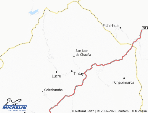 MICHELIN San Juan de Chacña map - ViaMichelin
